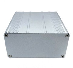 Silver Aluminum PCB instrument Box Enclosure DIY 3.94″x3.94″x1.97″ 100x100x50mm