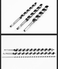Auger Wood Drill Bits Hex Shank Dia 6-25mm Sharp Cut Hole Length 230mm & 460mm