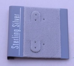 100ct Lot Sterling Silver Grey Felt Plastic Holder Hanging Earrings Display Card
