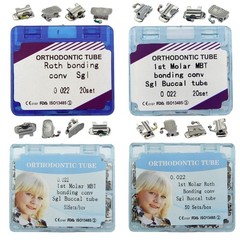Orthodontic Buccal Tubes Dental 1st 2nd Molar Roth MBT 022 Monoblock Convertible