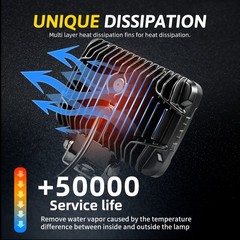 2x Powerful New 6X4 LED Work Light For Truck Flood Light 12V 24V Tractor lights