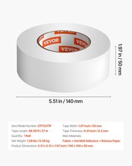 VEVOR Double Sided Carpet Tape Rug Tape 2 Inch x 30 Yards for Area Rugs Carpets