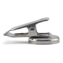 Master Magnetics MAGNET CLIPS Silver Hanger Office School Holds 3lb 2pk 07219
