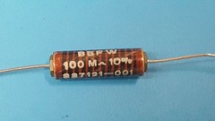 5 Pcs, Resistor, High Voltage, Axial, 100M Ohms, 3.5kV, 1W, Vishay, BBFW100MKF08