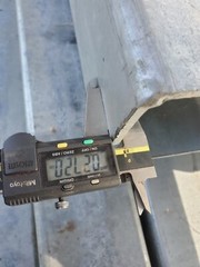 4.75 x 4.75″ x .25″ Square Tube Galvanized 33.5′ length