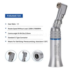 10 * NSK Style Dental Low Slow Speed Contra Angle Handpiece Latch E-type AS