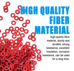 Metric M2 M2.5 M3 M3.5 M4 M5 M6 M8 Red fiber flat washers Insulation