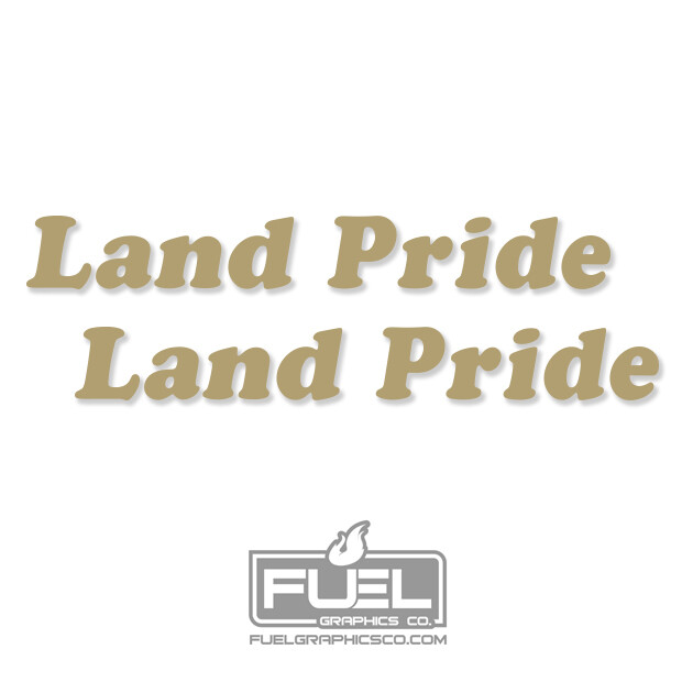 Land Pride Implement Premium Vinyl Decal 2 Pack – Equipment Decal