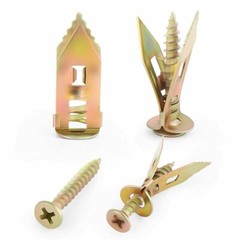 50/100PCS Self Drilling Drywall Anchors Screws Hollow Wall Anchor Expansion Kit