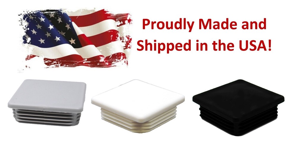 3″ Square Tubing Caps Plastic end caps for square tubing 3×3 8-14 Plug tube cap