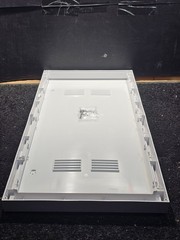 Primex 125-1742 30″ Plastic Enclosed Narrow Deep Hinged Lid and Frame, White