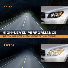 Headlights Assembly 2006-2008 Toyota RAV4 Halogen Black Housing Amber Reflector