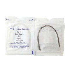 10Pcs Dental Orthodontic Super Elastic Niti Arch Wires Round Ovoid /Nature Form