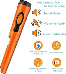 Fully Waterproof Pinpoint Metal HS08 Orange Pinpointer