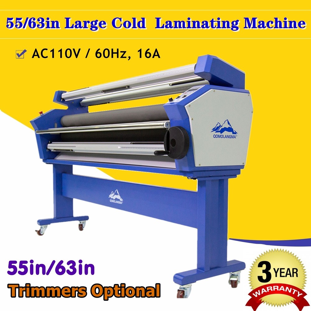 Qomolangma 55in / 63in Full-auto Wide Format Cold Laminator, with Heat Assisted