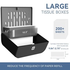 Commercial Paper Towel Dispenser Wall Mount C-Fold Multifold Trifold Towels D…