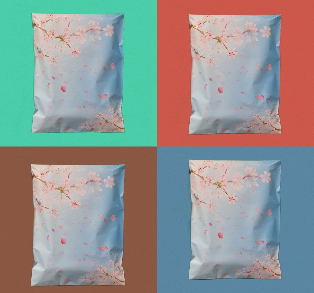 Designer Polymailer Cherry Blossom Sakura poly mailers 10×13