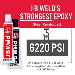 J-B Weld 8265S Original Cold-Weld Steel Reinforced Epoxy – 2 oz