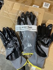 **NEW** 72 PAIRS FIRM GRIP NITRILE COATED WORK GLOVES WITH TOUCH SIZE: M