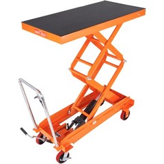 VEVOR Hydraulic Lift Table Cart 1760 lbs Manual Double Scissor Lift Table 59″