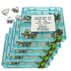 10Sets/box Dental Orthodontic Buccal Tubes 1st Molar Roth 0.022 Bondable Mesh