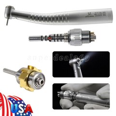 1-5*Dental Fiber Optic Handpiece Standard Head /LED Coupler 6Hole /Turbine Rotor