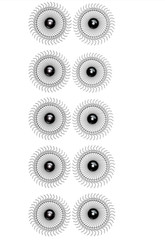 Ag-Rite 55″ Paired set of Left and Right Wheels for Hay Raking, 7mm Tines (10)