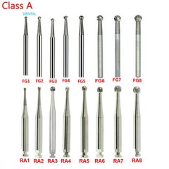 Dental Tungsten Carbide FG RA Round Burs High Speed Handpiece Steel Endo Drills