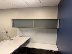 Full Private Office By Teknion in Coastal Gray Finish