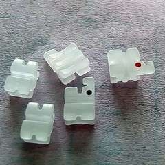 Dental Orthodontic Ceramic Bracket Roth/MBT/Edgewise 022 345 with Hooks 5X5