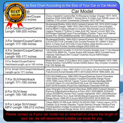 Full Enclosed Car Covers Universal Fit Dodge Challenger Charger Sedans Coupes