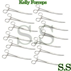 20 Rankin Kelly Hemostat Forceps 6.25″ Curved SURGICAL INSTRUMENTS