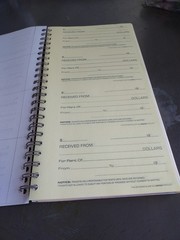 Vintage Book Blank Rent Receipts C 1970s Carbon Paper AMPAD Retro Office