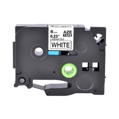 10x TZe-515 TZE 515 White on Blue 6mm Label Tape Fit For Brother PT-D200SA