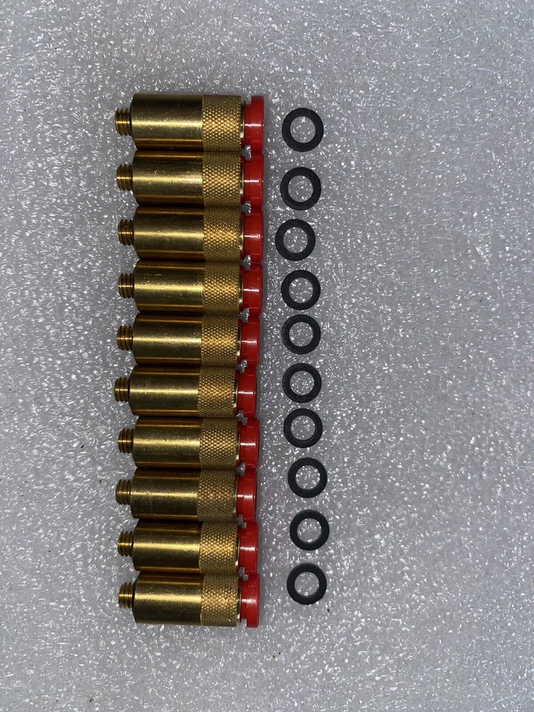20 Count 5/32″ / 4mm OD 10-32 UNF Nycoil Polymatic Brass Push to Connect Fitting