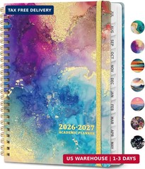 Academic Planner 2026-2027, Weekly and Monthly Calendar Book, July 2026 – June 2