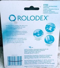 Ship N 24 Hours. New-Rolodex Petite Refill Card:100 Pack. 2 1/4 in. X 4 in.