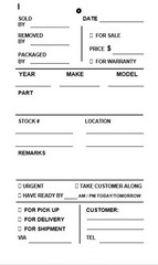 Stock Picking Tag, 2-Part, 3.5″ x 6.5″ Manila w White NCR – 1000 . free ship