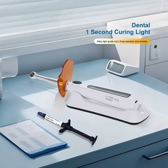 Dental Cordless LED Curing Light Lamp 1 Second Cure 800-2400mw/cm²