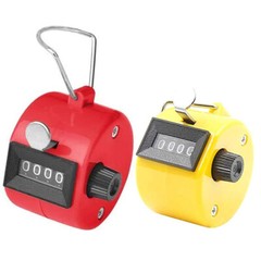 4 Digit Number Dual Clicker Golf Hand Tally Counter Handy Convenient Pack of 2