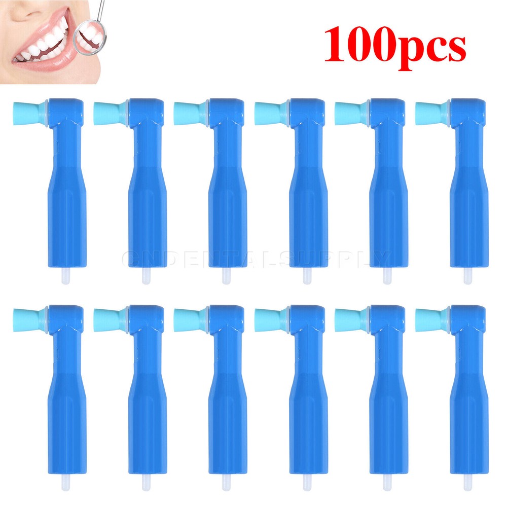 100pcs Dental Disposable Prophy Angles Top Quality Latex Free Soft or Firm CN