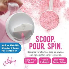 Cotton Candy Floss Sugar 6lbs 96oz jars- 3 Pack Strawberry, Raspberry Blue an…