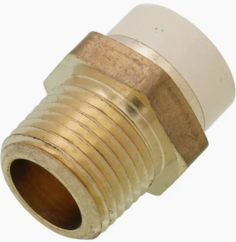 3/4 in. CPVC Socket x 3/4 in. MIP, CPVC/Brass Transition Adapter