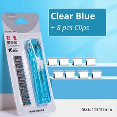 Mini Stapleless Stapler Reusable Paper Binder Office School Stationery
