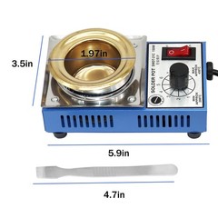 50mm 110v 150w Leadfree Solder Pot With 500g Capactity Bga Solder Paste Scrape