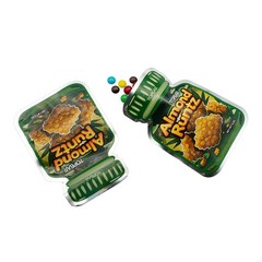 100X Vibrant Print Jar Mylar Storage Bag 3.5g Resealable Airtight Zipper Pouches