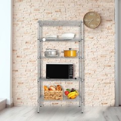LEADZM 59″ 5 Tier Layer Shelf Steel Wire Shelving Storage shelf unit