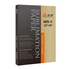 125g A-SUB Sublimation Paper 13×19 110 Sheets for Inkjet Heat Transfer