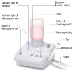 Ultrasonic Piezo Scaler Handpiece 5 Tips for Original Woodpecker UDS-E EMS HW-5L
