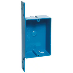 1-Gang 8 Cu. In. PVC Shallow New Work Electrical Switch and Outlet Box